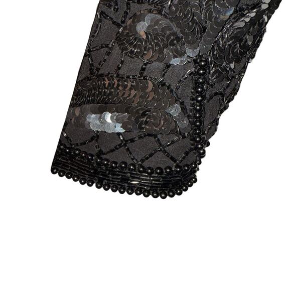 Vintage‎ Niteline Della Roufogali Silk Beaded Evening Jacket Glam Party Formal - Picture 5 of 16